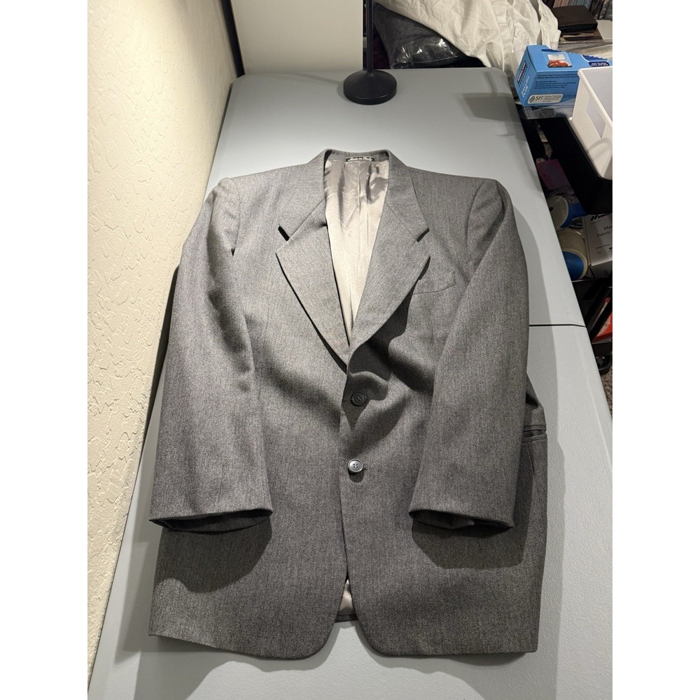 Vintage Mani by Giorgio Armani Gray Sport Coat Blazer Italy 42R‎ Made in Italy